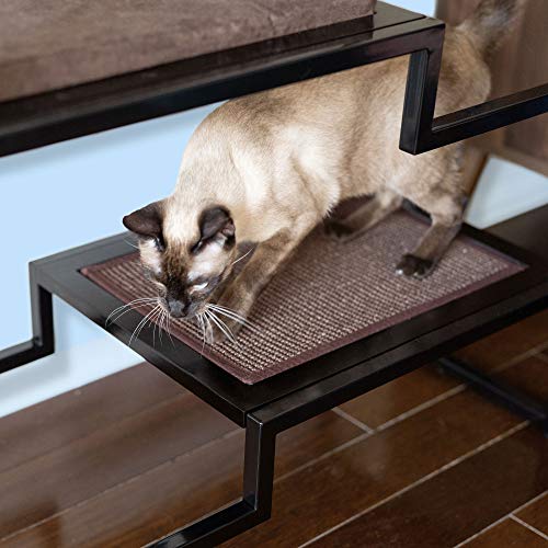 THE REFINED FELINE 62 Inch Tall Metropolitan Cat Condo, Black Metal Frame Cat Tower, Multi-Level Modern Cat Tree for… - Image 5