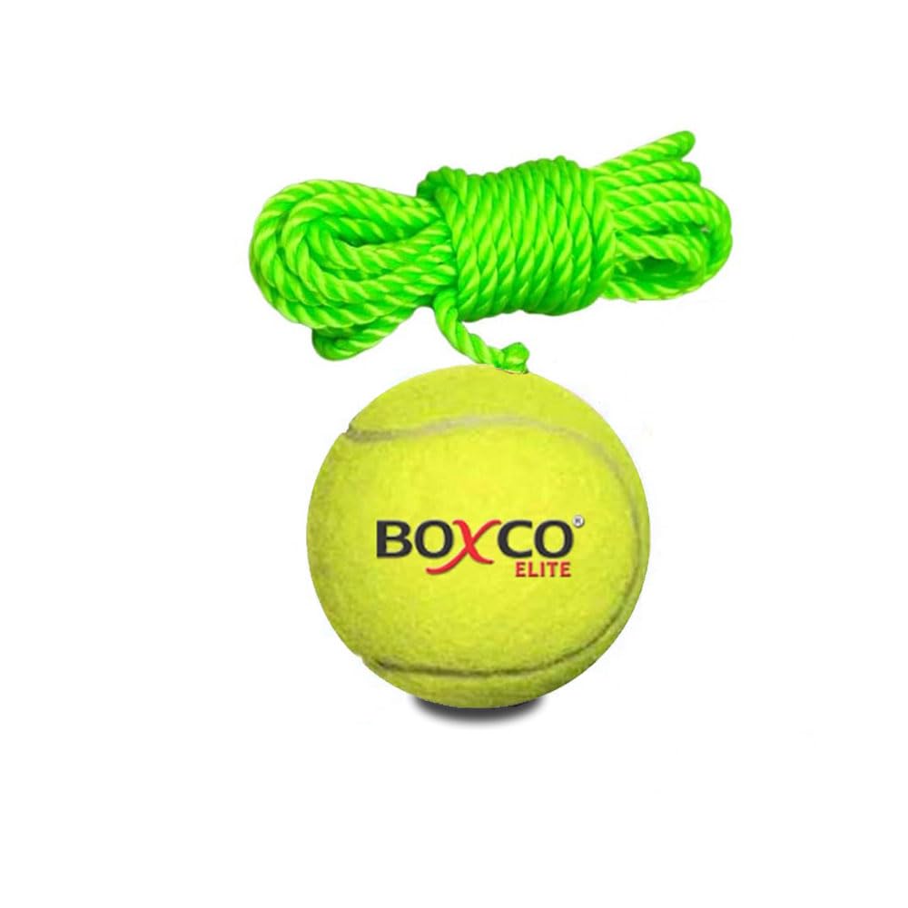 BOXCO Elite Light Weight Hanging Tennis Cricket Ball for Match Practice & Training-picture-12