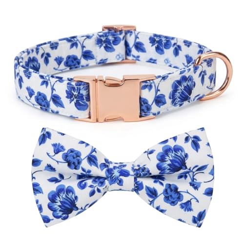 Corbata para Perro con Collar Ajustable y Moño Desmontable