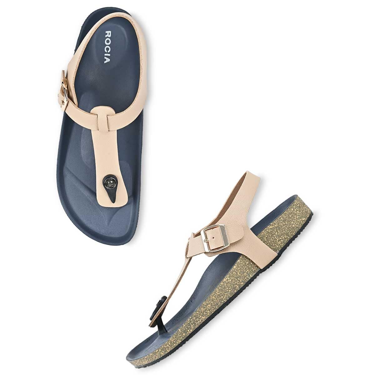 ROCIA By Regal Rose Gold Women Casual Flat Sandals (B0CM2FGBL3) Amazon Price History, Amazon Price Tracker