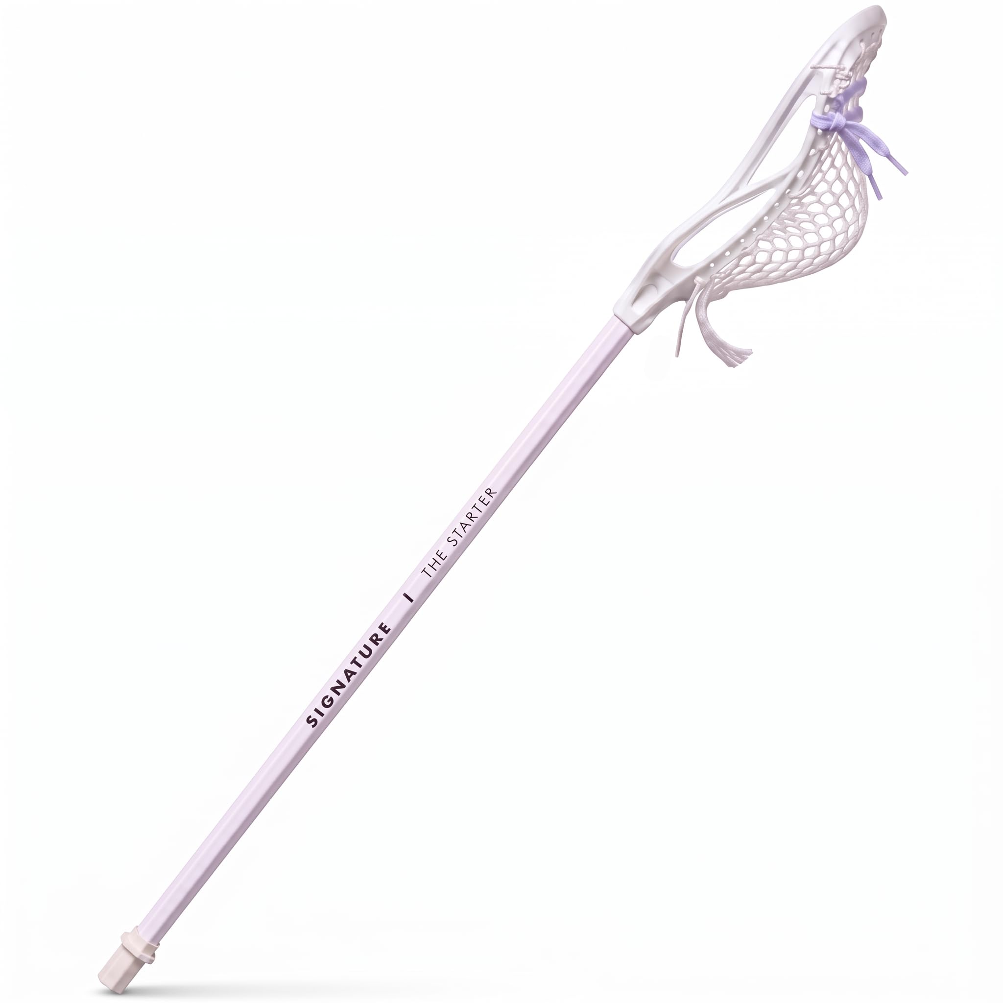 Signature Starter Stick - 28" or 19.5" - The Best Starter Stick for Kids - Pro Strung Pocket, Lightweight Plastic Shaft, Play Ready Lacrosse Stick, for Entry Level First Time Player