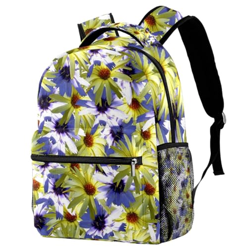 Sac à dos voyage décontracté à motif fleurs pour le quotidien des filles