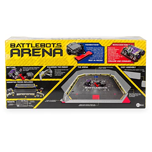 Hexbug Battlebots Arena Witch Doctor & Tombstone, Remote Control Robot Toys For Kids With Over 20 Pieces, Stem Toys For Boys & Girls Ages 8 & Up, Batteries Included #TOP5