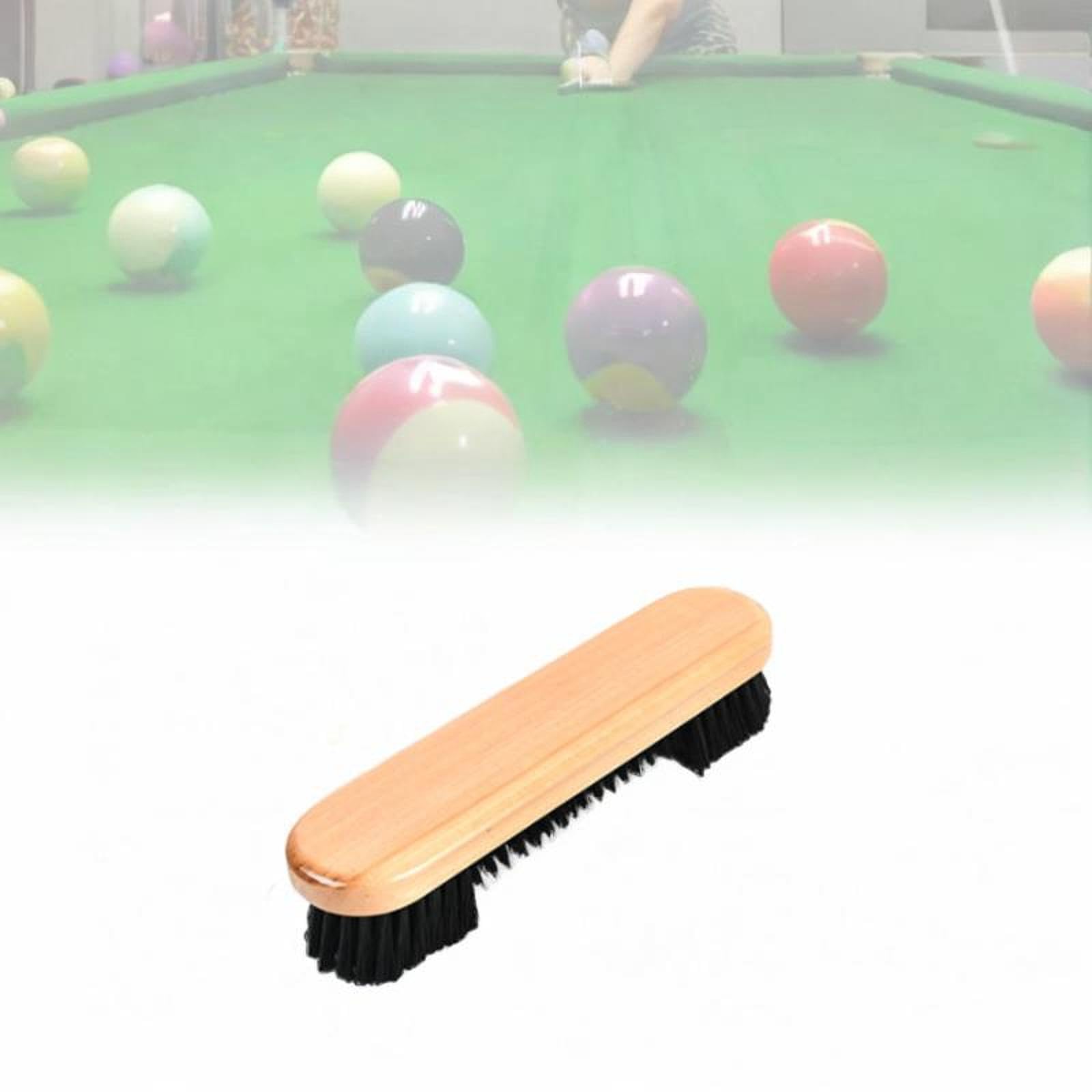 rockible Pool Table Corner Brush, Wooden Handle,Sturdy 9inch Billiard Table Brush Professional Portable Billiards Table Cleaning Tool, Wood