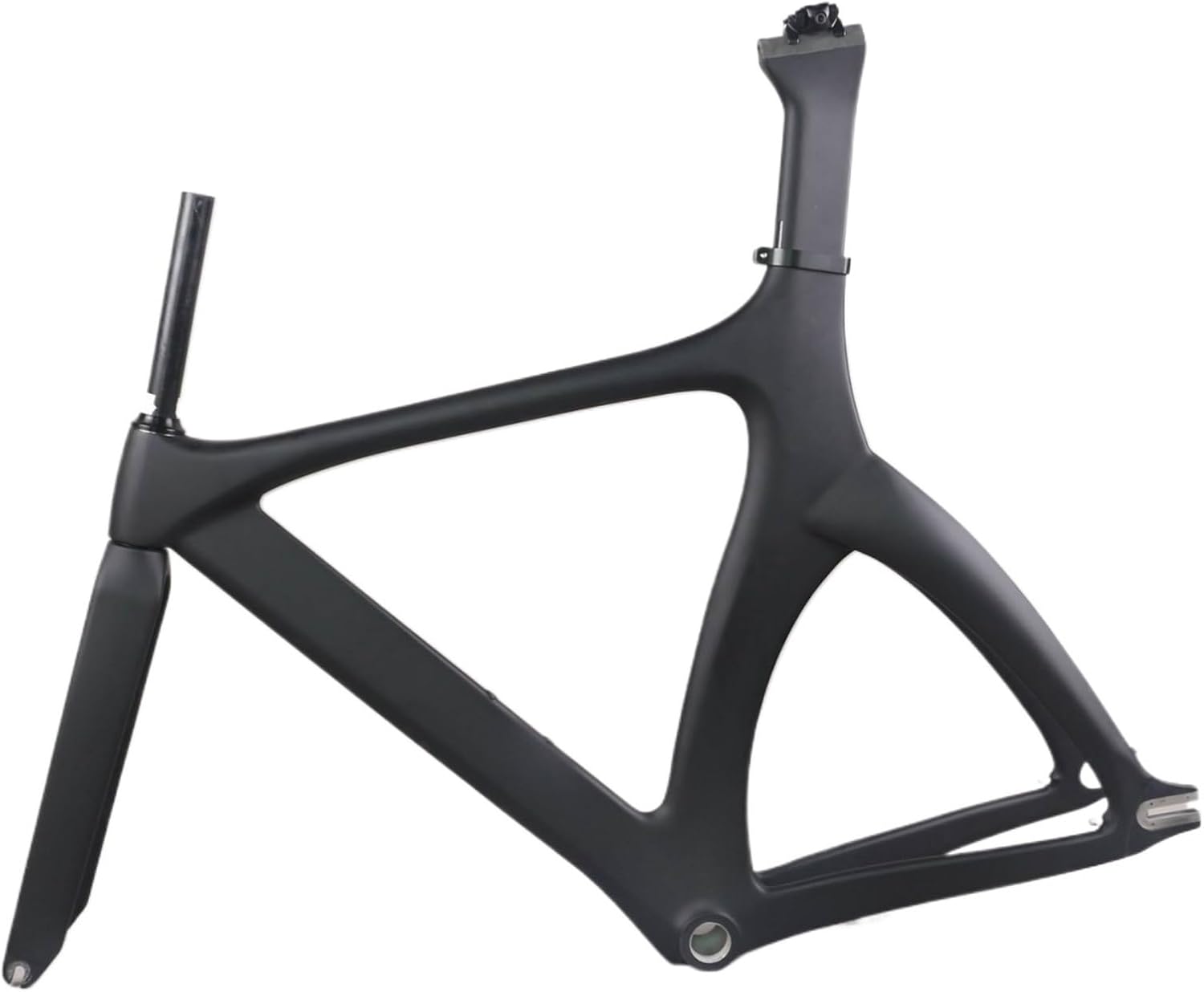 Full Carbon Fixed Gear Gravel Road Bike Frameset, with Fork and Seat Post Carbon Bicycle Frame
