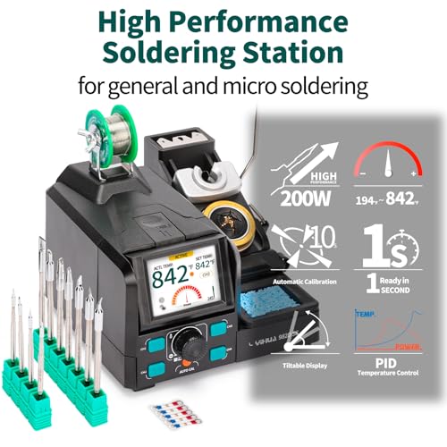 Image of YIHUA 982D SE 200W Soldering Station Kit with Auto Calibration and 11 Tips