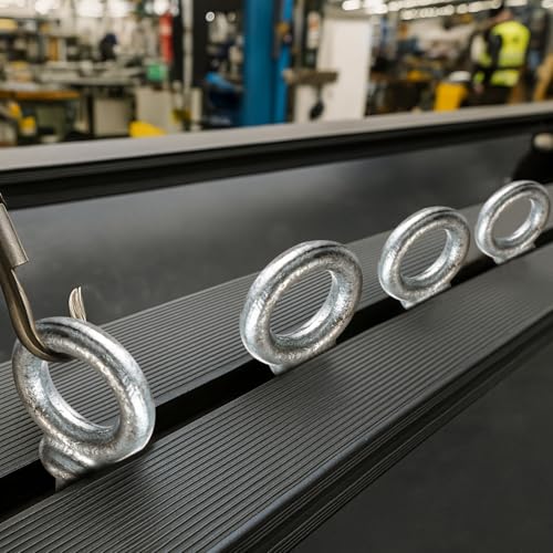 Image of LEIFIDE 4 Pcs Forged Steel Shoulder Eye Bolt Screw, Hot-Dipped Galvanized Forged Hook Screw Eye Bolt for Anchoring Chain and Wire Rope, 2, 200 Lbs Working Load Limit (1 /2 inch X 3-1 /4 inch)