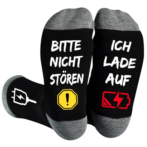 QXRXN Geschenke für Männer Geburtstag Lustige Socken mit Spruch, Geburtstagsgeschenk Weihnachtsgeschenke für Männer Kleinigkeiten Nikolaus Geschenke Lustig Socken Herren 43-46 Adventskalender Füllung