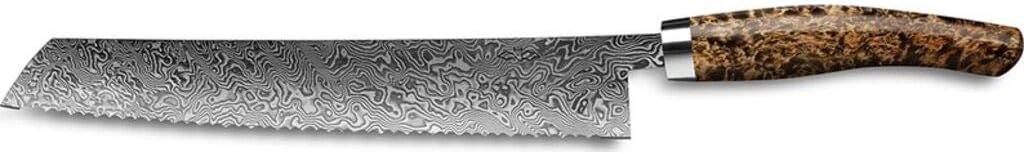Nesmuk Exklusiv Bread Knife 270 MM - Karelian Birch Burl
