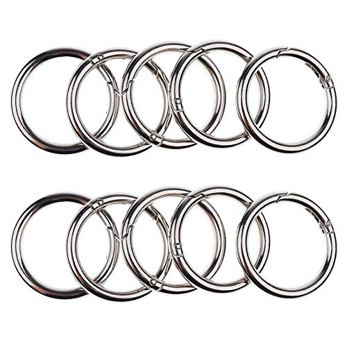 20 Mini Moschettoni A S In Metallo - Per Zaino, Campeggio, Escursioni, 25 Mm, Doppia Apertura
