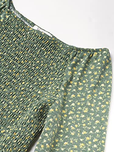 Speechless Girls' Long Balloon Sleeve Smocked Top2