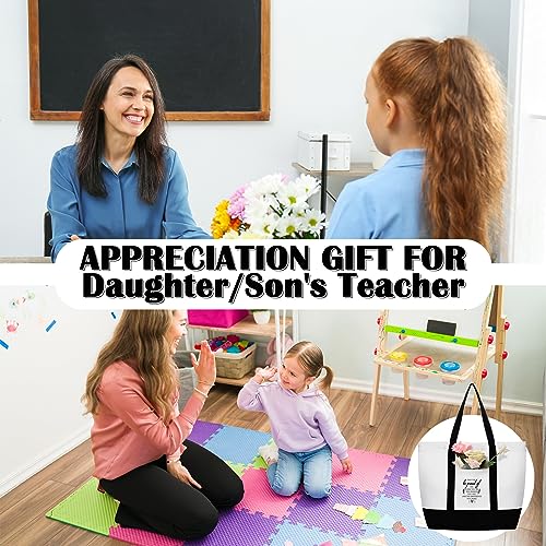 Sadnyy 10 Pack Bolsas Tote Grandes con Cremallera y Bolsillos miniatura 2