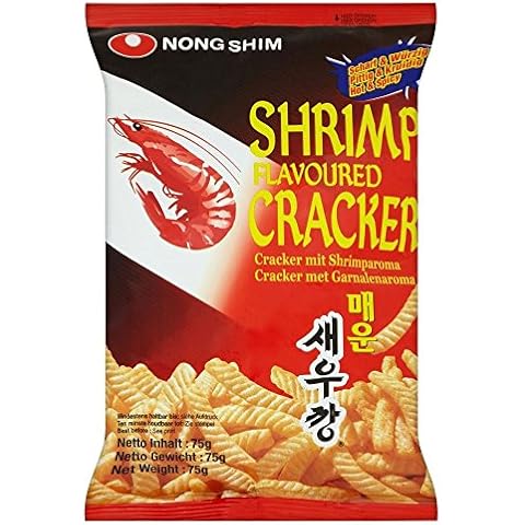 Nong Shim Shrimp Crackers - Hot & Spicy (75g) - Pack of 2 Cover