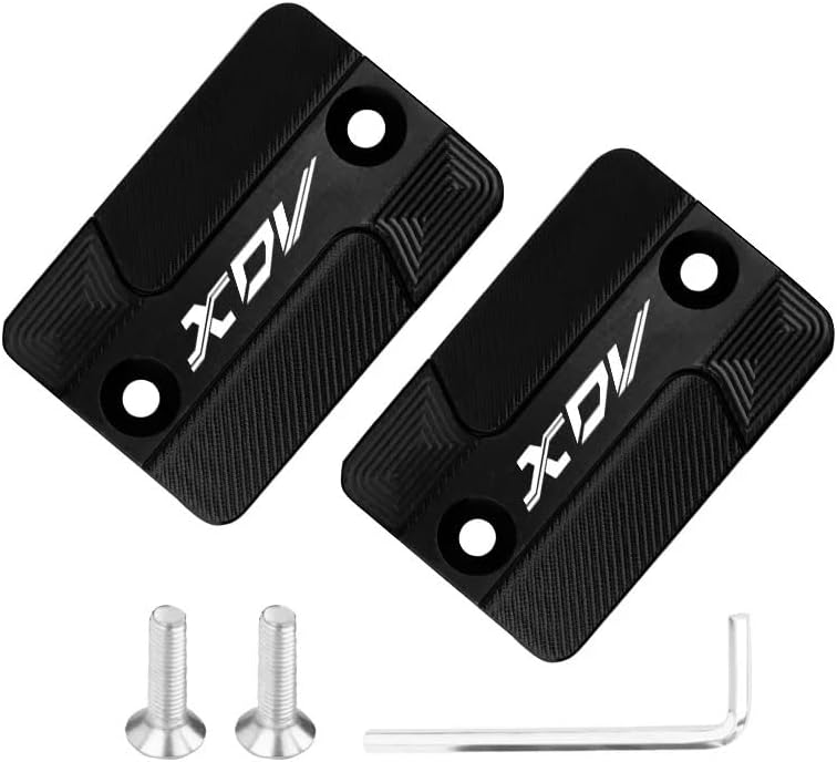 Guard Rear Brake Fluid Reservoir for XDV250si XDV300i Motorcycle Aluminum Brake Fuel Oil Cap Master Cylinder Cover Fluid Guard Engine Oil Cap Tank Cover