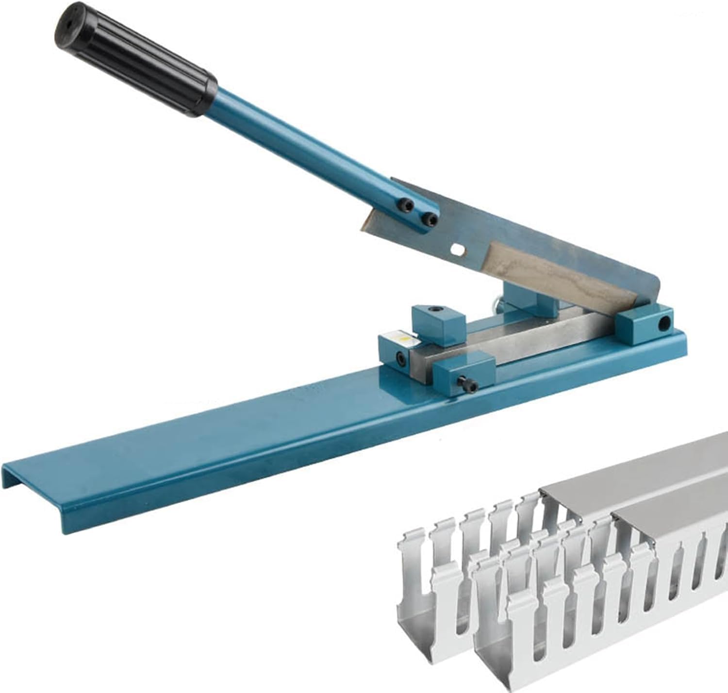 Cortador manual de conductos de alambre, herramienta de corte de tronco de PVC con ángulo 45/90 ajustable para gestión de cables de ranura abierta