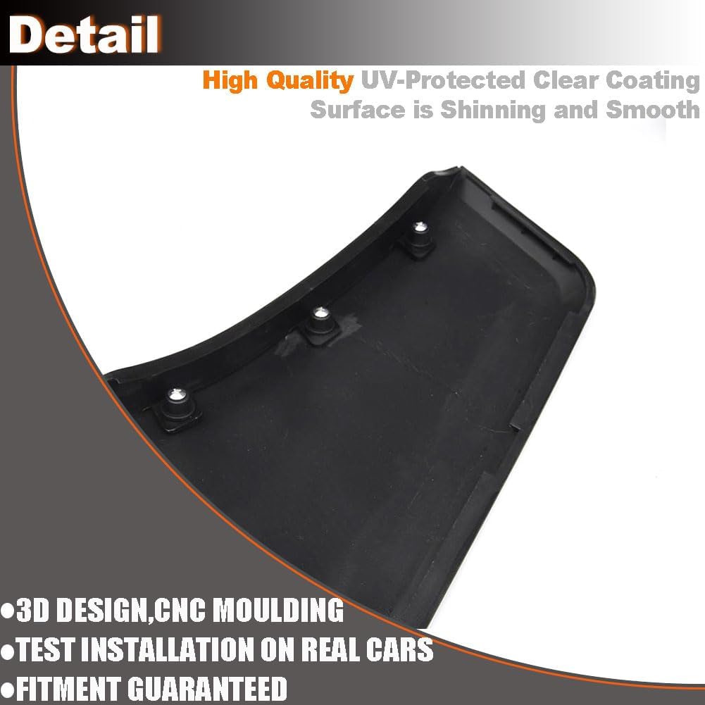 MCARCAR KIT Matte Black Rear Fender Penal Flare Side Scoops for Ford Mustang Coupe 2 Door 2015-2022 Air Vent Trim Rear Fender Side Scoop Factory Outlet