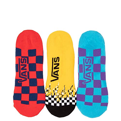 Vans | Men's, Classic Super No-Show Socks (9.5-13, Flame Check) #TOP1