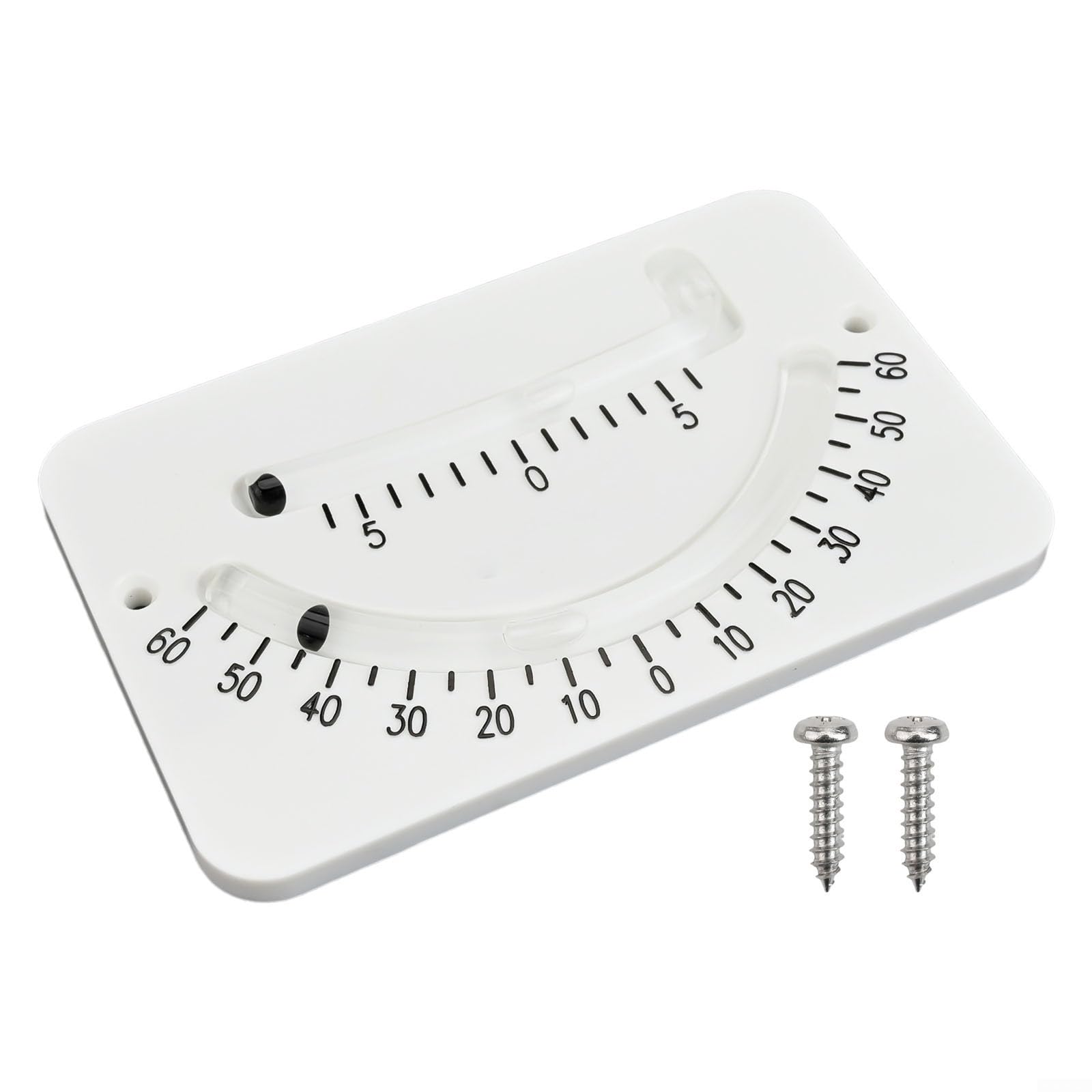 MarineClinometer,InclinometerAngleFinderforBoatLeveling,TiltMeterInstrument,PlasticDesignforYachtStabilityandSafety,White