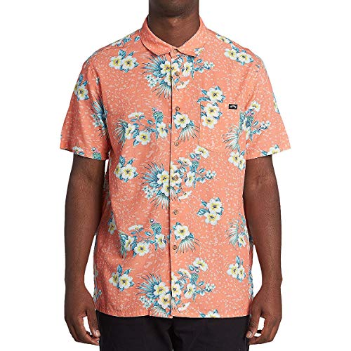 Billabong Sundays Floral Short Sleeve Coral XL