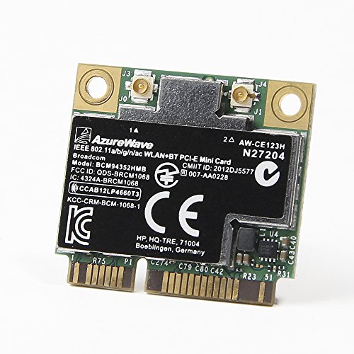 Half Mini PCI-e BroadCom BCM4352 BCM94352HMB Mezza Mini PCIe PCI-express Wireless WIFI WLAN BT Bluetooth Card 802.11AC 867Mhz per HP 724527 724935-001