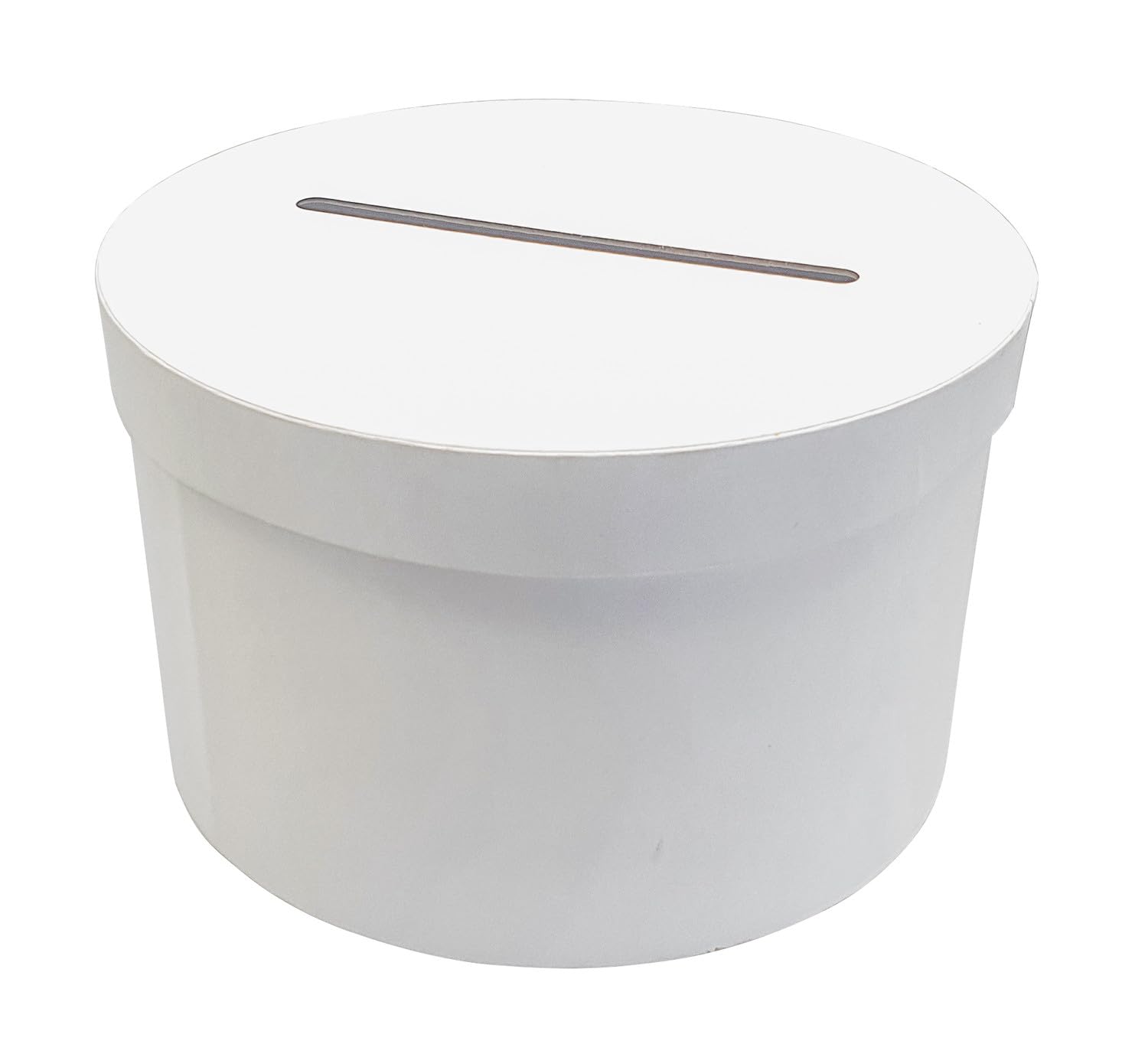 MÉGACRÉA Urne Ronde Carton Blanc 24,​5 x 24,​5 x 15 cm
