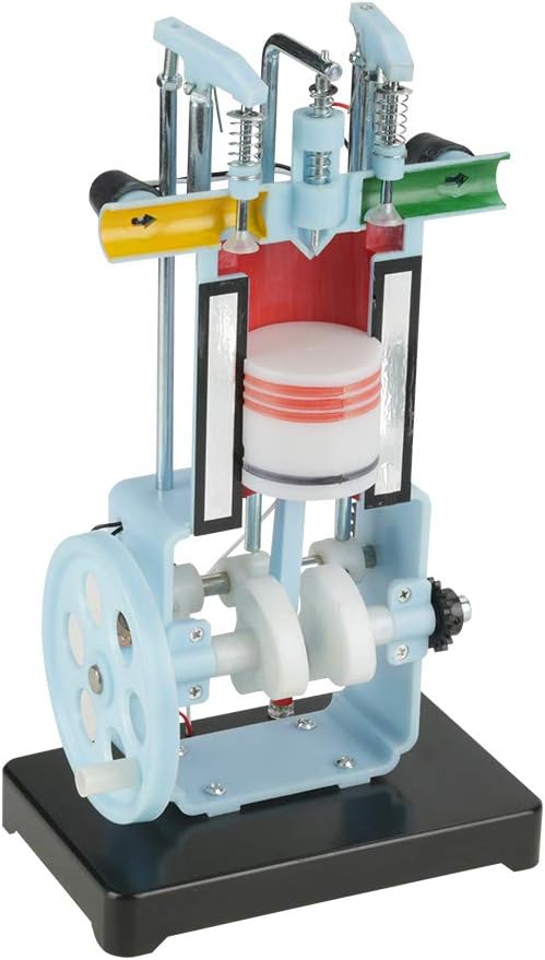 Car Starter Moter Engine Model for Physics Mechanics Experiment Teaching Instrument 4 Stroke Internal Combustion Engine Model Engine Model kit 32 * 18 * 12