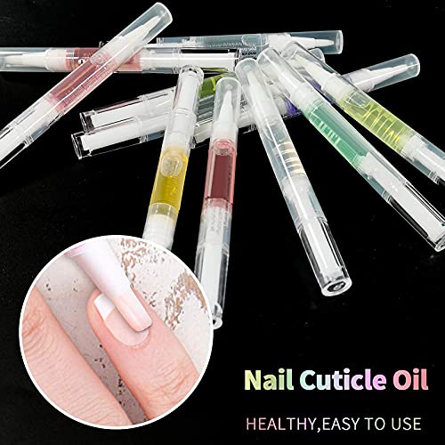 6Pcs Cuticle Oil Pens, 4Kinds Of Smell Nail Oil Pen With Soft Brush,Revitalizing Nutrition Oil Pen For Nail Treatment Care,Nails Moist And Treatment,Nail Softener And Strengthener #TOP4