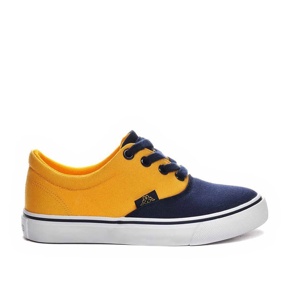 Kappa Nisio Sneaker, Jaune Bleu Marine, 3.5 UK