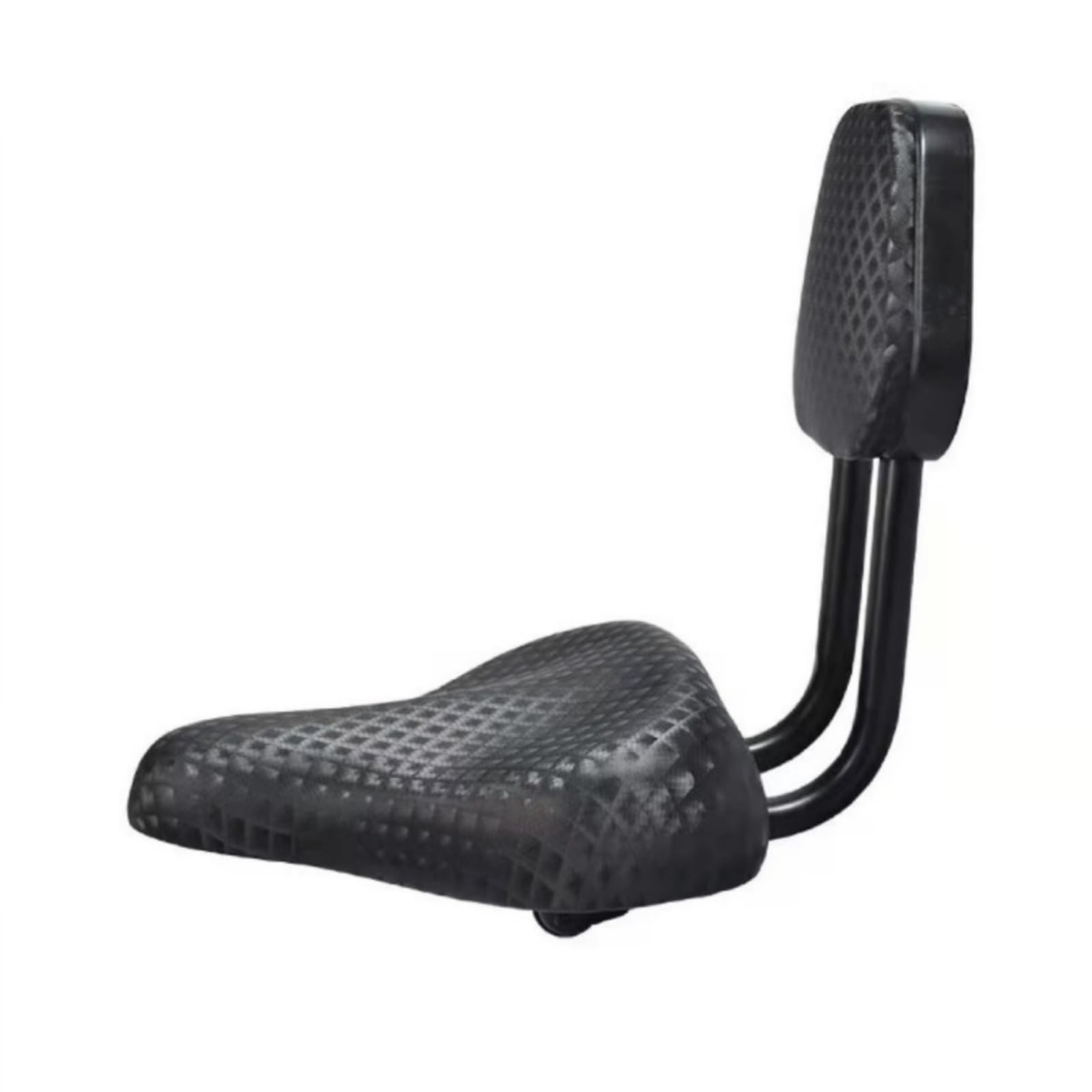 Baoblaze Sella per Bicicletta Sella Bici Sella con Schienale Seduta Ergonomica Cuscino Imbottito Stabilità con Aste Metalliche Schienale Rettangolare