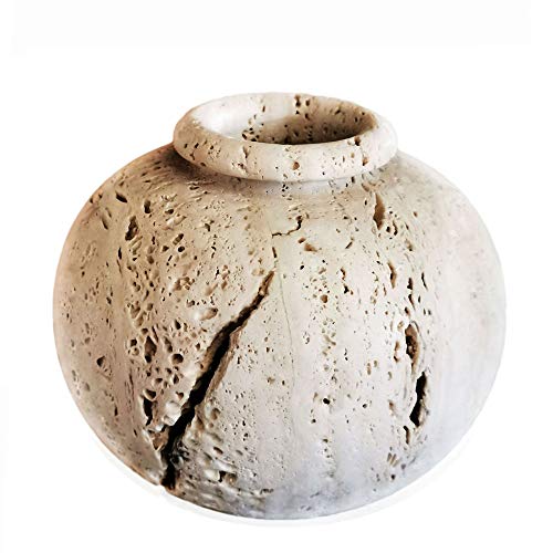 Vase travertin Sfera CBAM objet déco poétique pour la maison