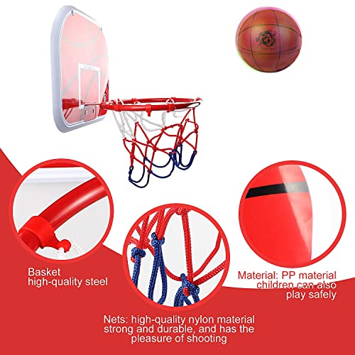 DBREAKS Basketballkorb fürs Zimmer, Basketballkorb mit Ball Indoor, Basketball Korb Set für Kinder, Enthält 1 Mini Basketball Korb,3 Ball, 1 Ball Pump, Backboard - Image 4