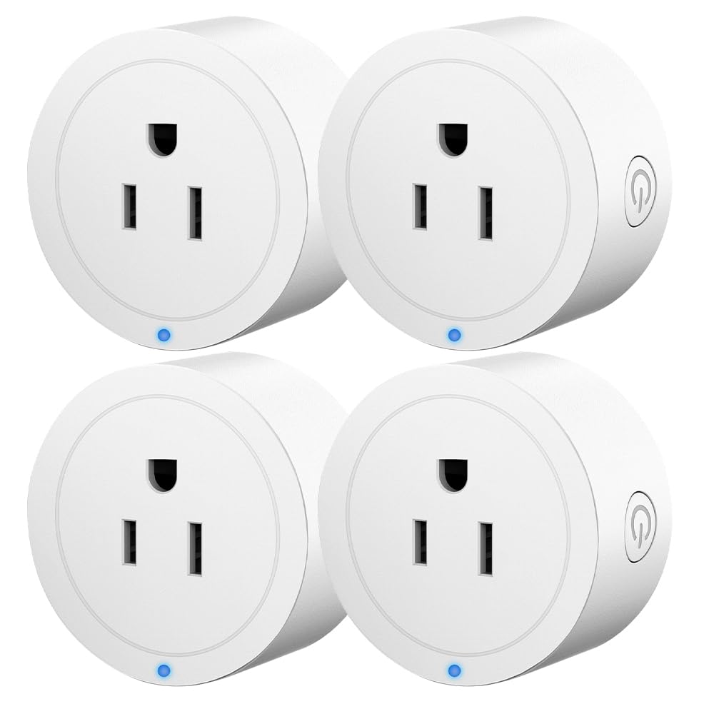 Smart Plug Wi-Fi Outlet Socket Compatible with Alexa and Google Home Automate APP Timer Function Voltage Measurement Function