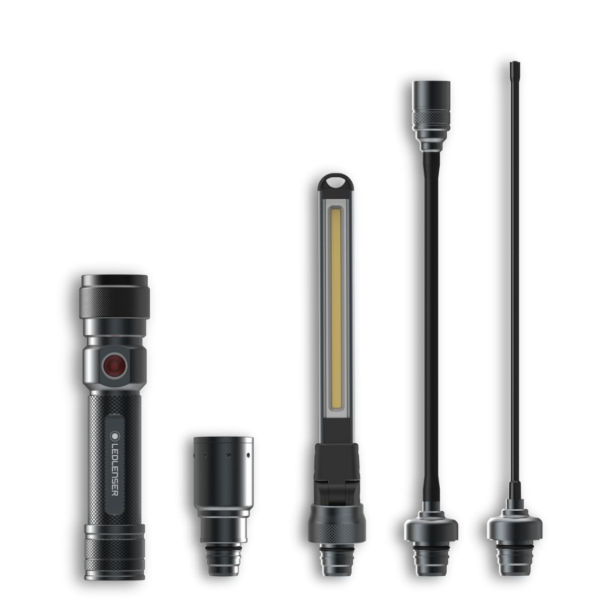 Ledlenser Workers Friend 4 in 1 Led lampe de poche led | rechargeable 280 lumens | équipement de survie | lampe tactique lumineuse | gadget d'équipement militaire | batterie rechargeable