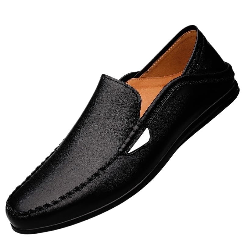 Men Shoes New Casual Leather Men Shoes Flat Soft Lightweight Leather Shoes Driving Shoes Men's Casual Shoes