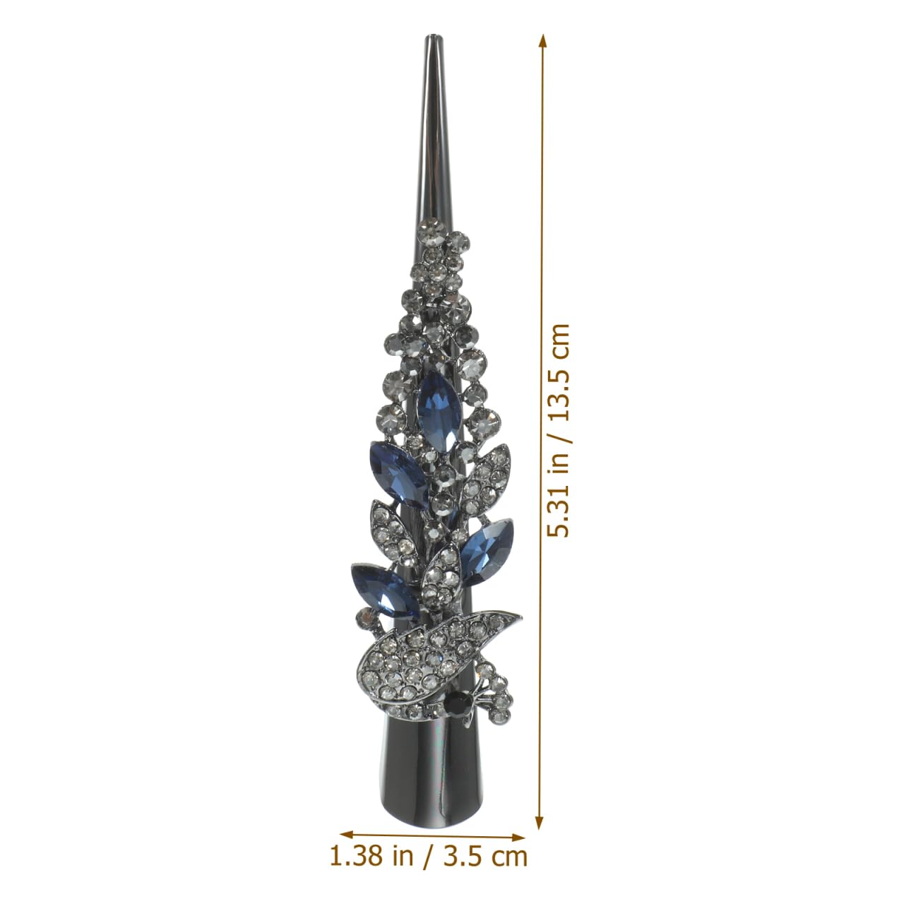 MAGICLULU Large Rhinestone Alligator Hair Clip Duckbill Barrette Lightweight Crystal Hair Accessory for Women Thick Styling Party Wedding - Image 2