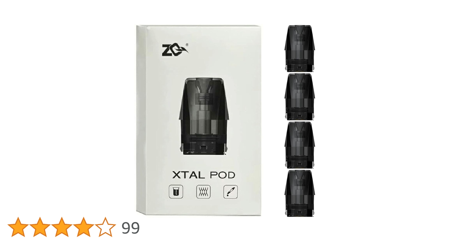 Amazon.co.jp: Hilax 電子タバコ 交換用ポッド ZQ Xtal Pod System 1.8