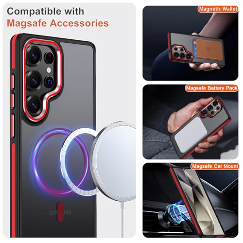 Image of MALEWOLF Magnetic Case for Samsung Galaxy S25 Ultra, Slim Matte Cover