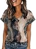 Blusas de verano para mujer Zeagoo, manga corta doblada, elegantes y casuales 2