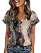 Zeagoo Womens Summer Tops Casual V Neck T-Shirts Short Sleeve Blouses Dressy Cute Mother s Day Gifts 2026