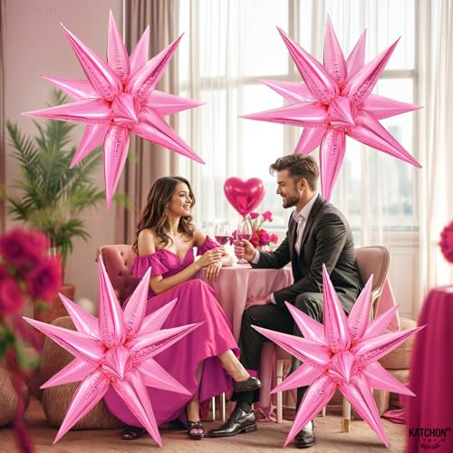 Katchon Star Valentines Balloons 26 Inch, Pack of 50 by KatchOn - Used condition - Image 6