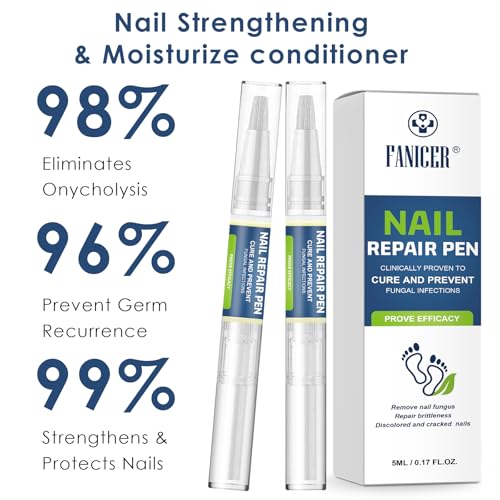 3 Stück Nail Repair pen, Nagelpflegestift, Nail Care Pen Für Nagelpflege für Fußnägel, Befeuchtung der Nägel, Schutz & Stärkung Brüchiger Nägel, Nagelwachstum Fördern