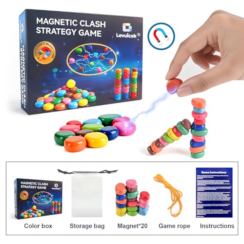 Juego de ajedrez magnético con piedras y cuerda miniatura 2
