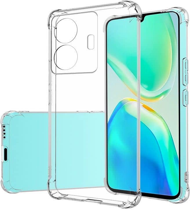 Image of Fastship Flexible Rubber Back Cover Compatible Model for Vivo V2153 / T1 44W - Transparent