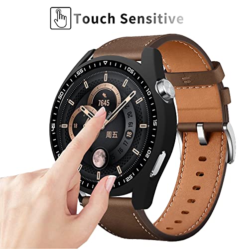 Acadeny Case With Tempered Glass Screen Protector Compatible for Huawei Watch GT3 46mm - Image 3