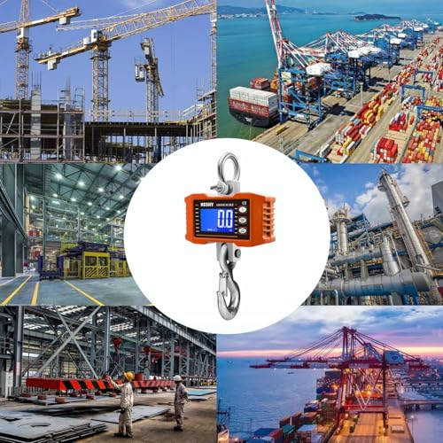 reshy digital crane scale 2200lb1000kg digital hanging scale industrial heavy duty crane scale for farmdeerlivestockfactoryconstructionhunting ce certified
