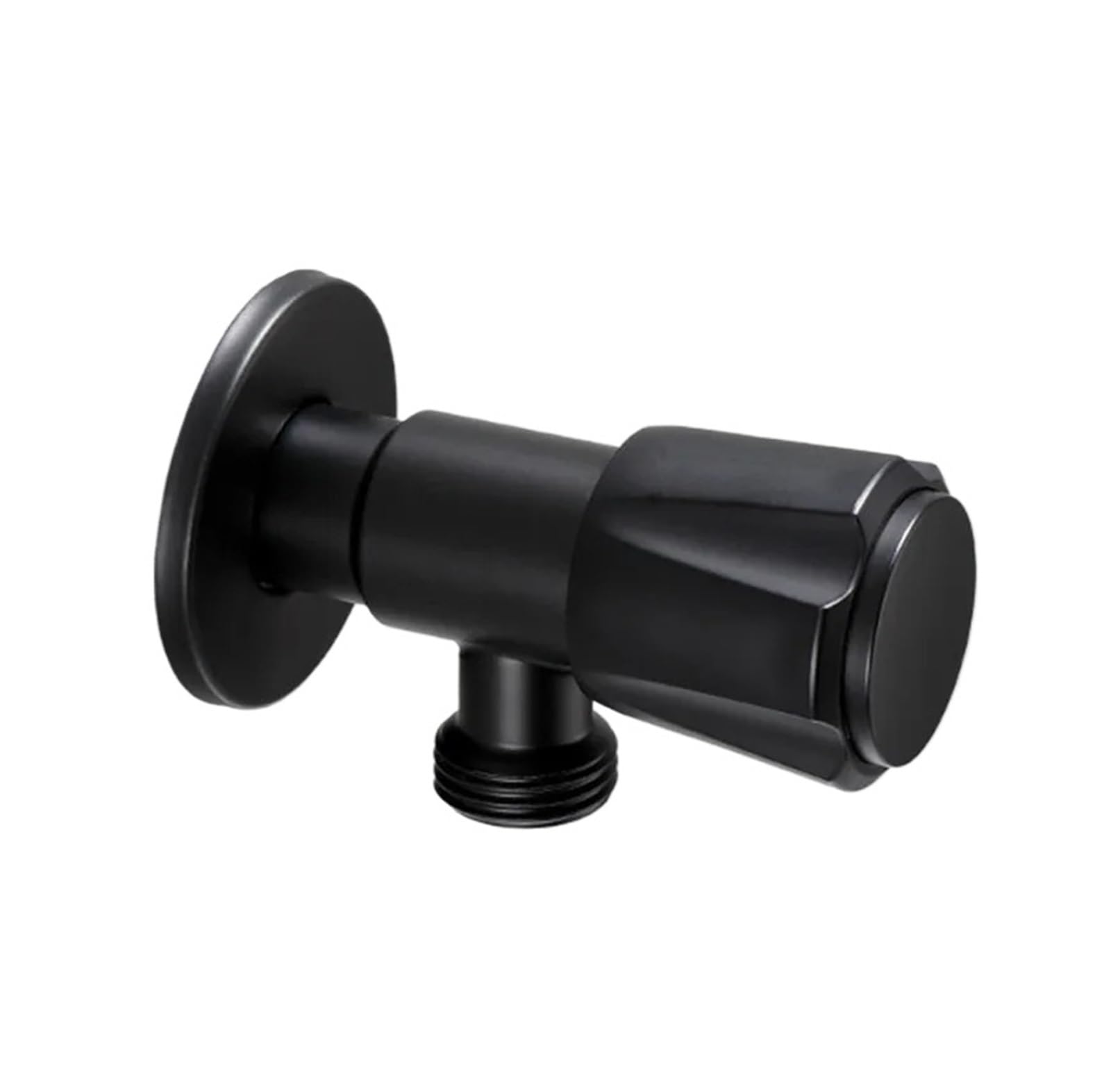 Bnjlsdatwr One Color Valve， Black Stainless Steel Triangle Valve Hot And Cold Water Stop Copper Core Bathroom Kitchen Toilet Sink For Tool