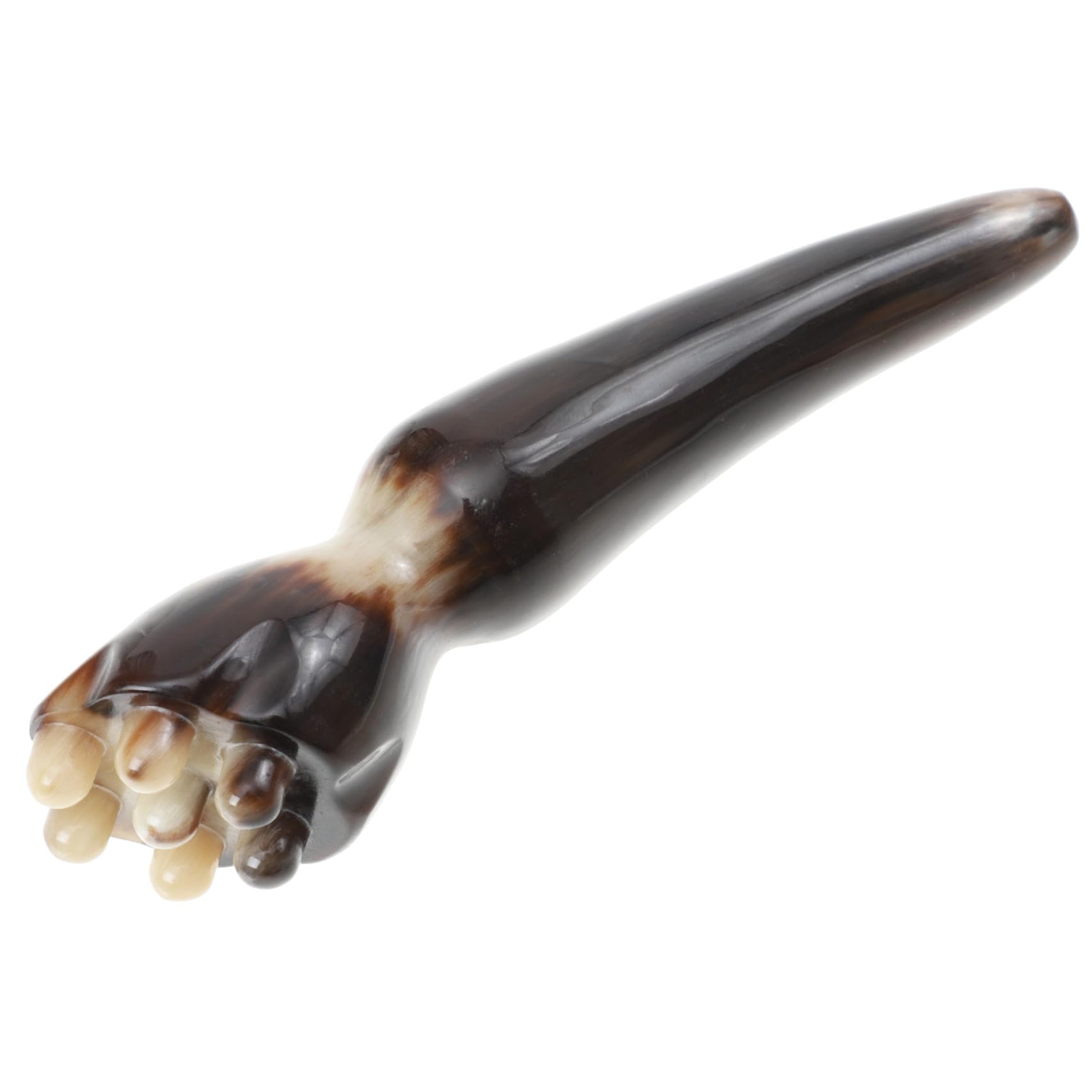 Gesichtsmassager Gua Sha aus Natürlichem Horn Kompakt für Entspannende Gesichtsmassage Muskelentspannung Augen und Körperanwendung Kompatibel mit Ölen und Seren