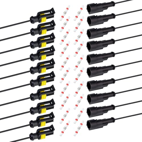 Connecteurs électriques automobiles 22 AWG à 1 broche mâle femelle avec fil 13 cm pour camion