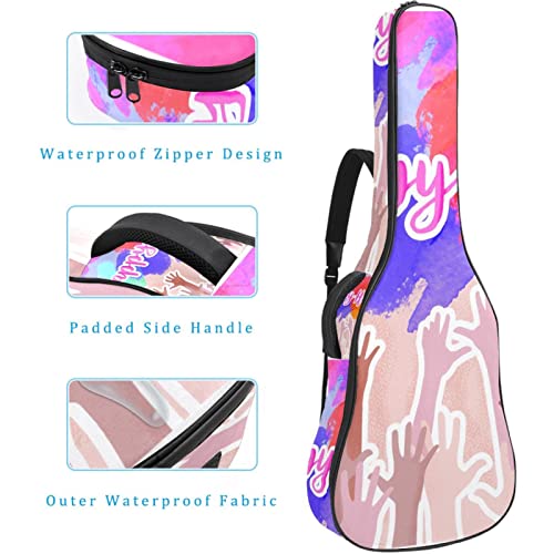 Housse pour guitare acoustique – Motif tête de mort – Noir – 1 cm d’épaisseur – Étanche – 101,6 cm, Multicolore 09, 42… - Les Beatles, Paul McCartney, John Lennon, RIngo Starr, George Harrison Housse pour guitare acoustique - Motif tête de mort - Noir - 1 cm d'épaisseur - Étanche - 101,6 cm, Multicolore 09, 42… – Image 5