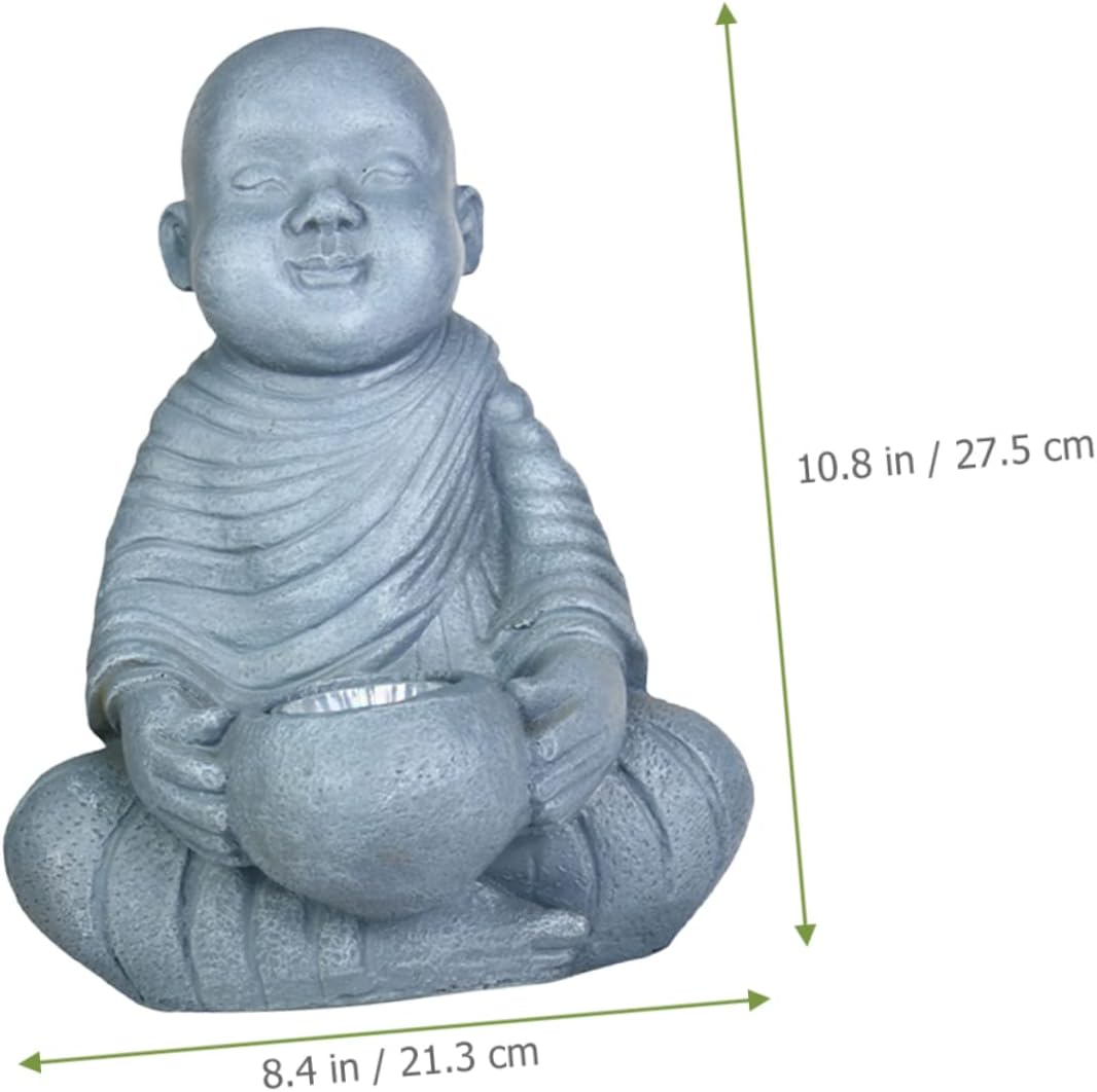 UPKOCH Solar Garden Light Waterproof Outdoor Decoration for Yard and Lawn Solar Powered Resin Ornament for Creative Landscape Design